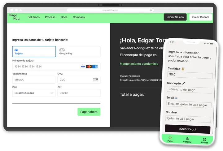 PagoHoy payments platform built by SoftLocal